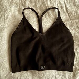 SET ACTIVE Sculptflex Sports Bra - Brown (Medium)